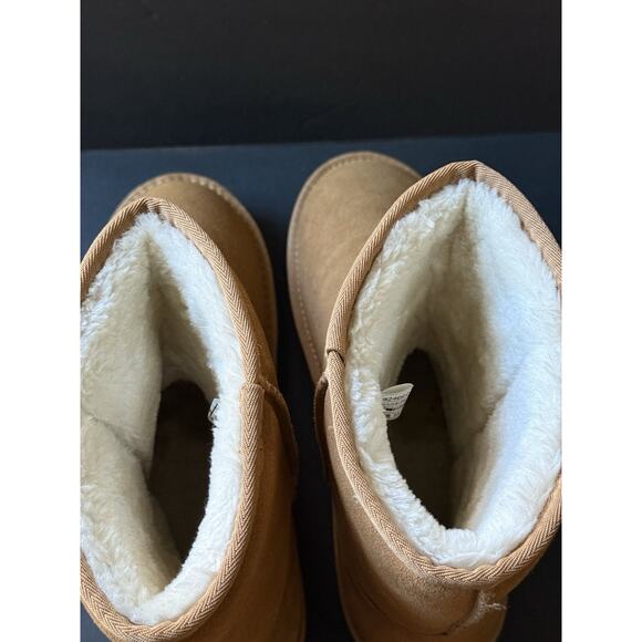 Jousen Mens Suede Boots Size 13 Tan Leather Chestnut Casual Outdoor Comfort New - Picture 4 of 8